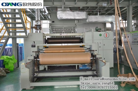Aw - 1600 chaîne de production simple de la poutre pp Spunbond non tissée faisant la machine