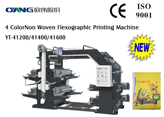 Machine de tirage en couleurs complètement automatique de Flexo quatre pour le papier/film/non tissé