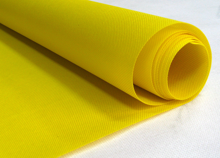 Matériel non tissé non-tissé standard de polypropylène de jaune de tissu d'Oeko - de Tex Spunbond
