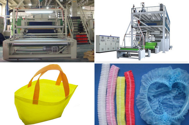 Fabrication automatique de tissu de SMS pp Spunbond de production de sac non-tissé de chaîne/équipement